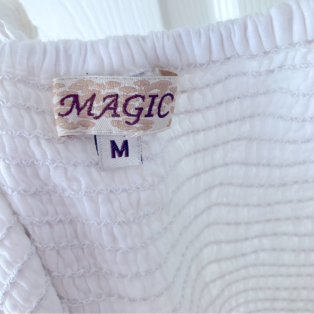 Magic White Maxi Dress with Lace Details - Picture 11 of 12